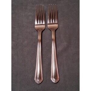 Lenox Archway Dinner Forks - 2 Stainless Flatware